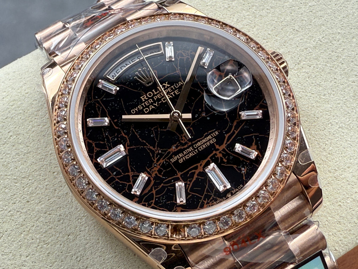Rolex Day-Date 40mm Pink Gold Black