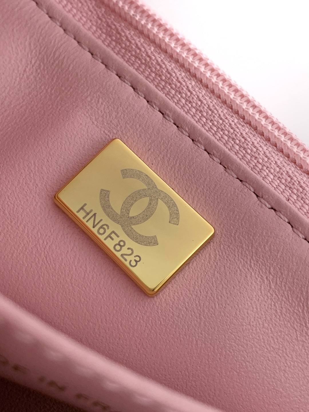 CC Handle Bag 19 Double C Pink Lambskin Gold Hardware