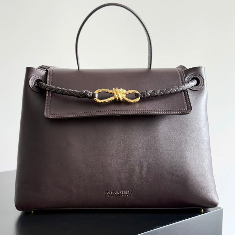 BV Ciao Ciao 34cm bag Chocolate Silky cowhide 242928