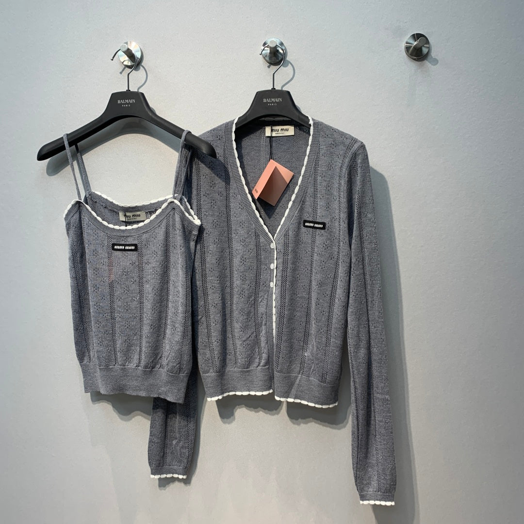 Miumiu 2026 Set Cardigan Knit 421145