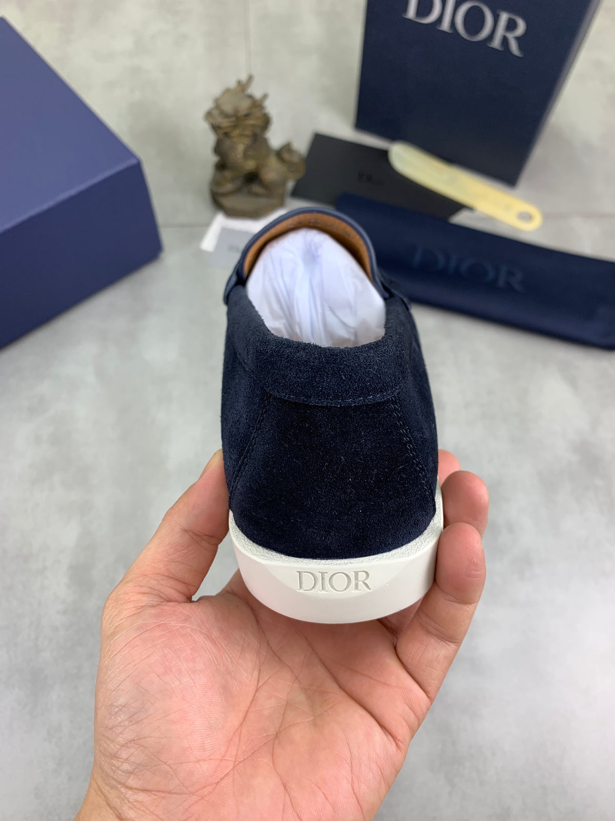 CD Loafer Navy Blue Suede 646588