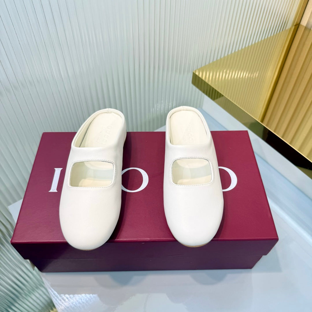 Gucci 2026 GG Monogram Slip-On Mules Canvas Leather 987750
