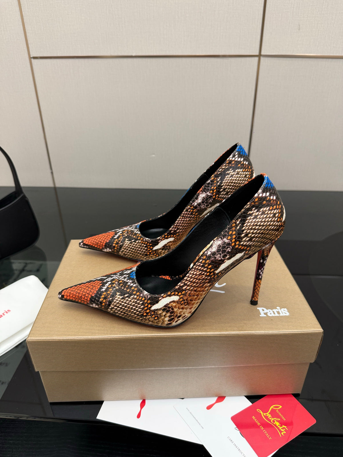 Christian Louboutin 2026 Heels Pumps 100mm Patent Leather Sheepskin 791555