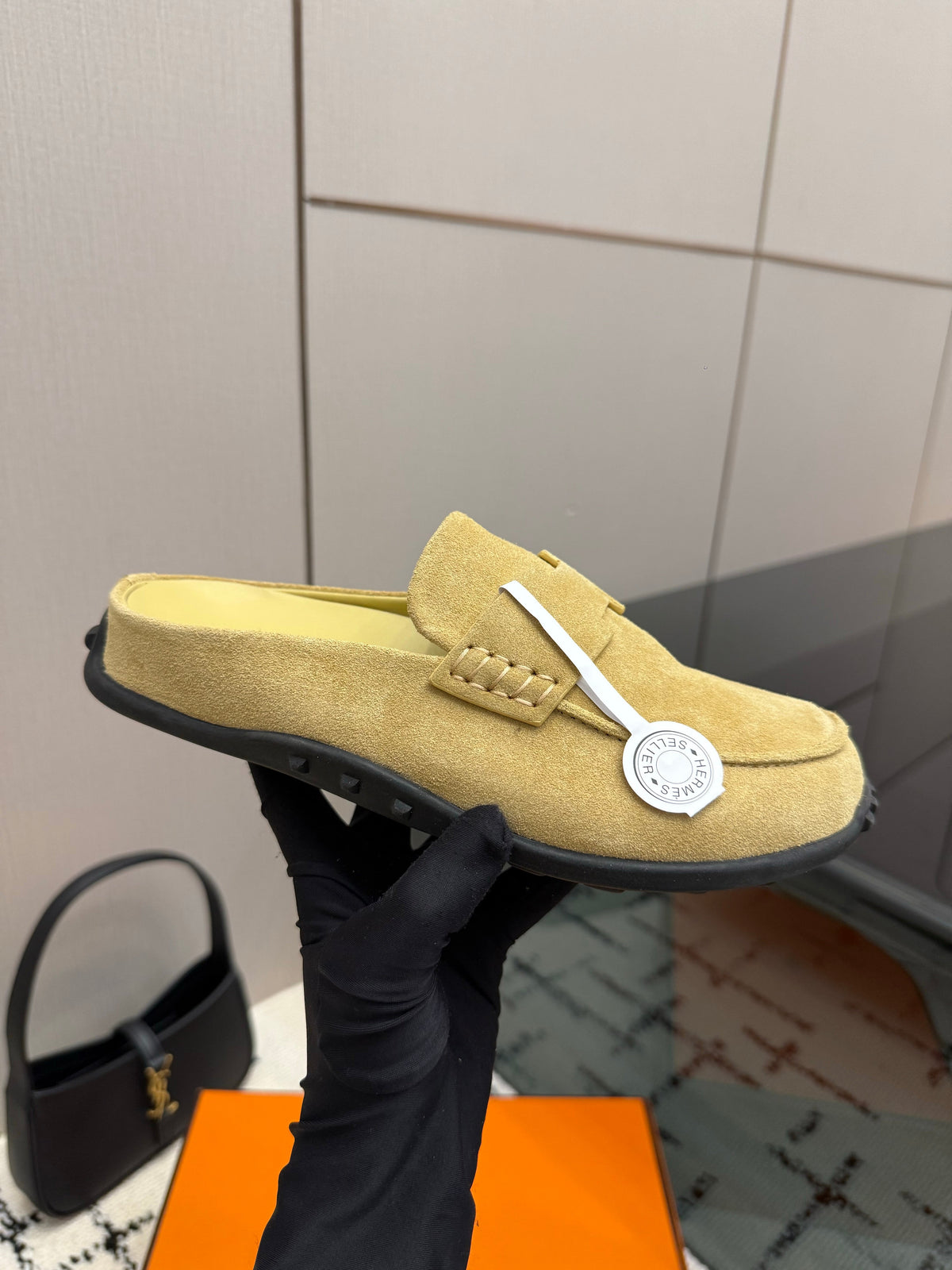 Hermes 2026 Mix Flat Mule Suede 179499