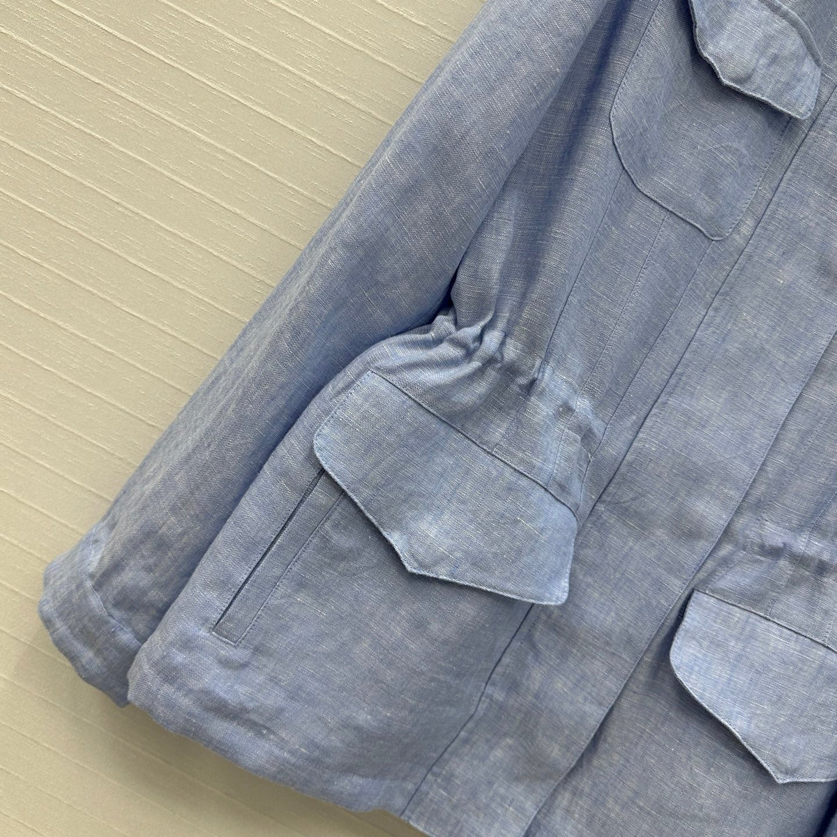 LP 25 Vest Blue Linen Polyester 272161