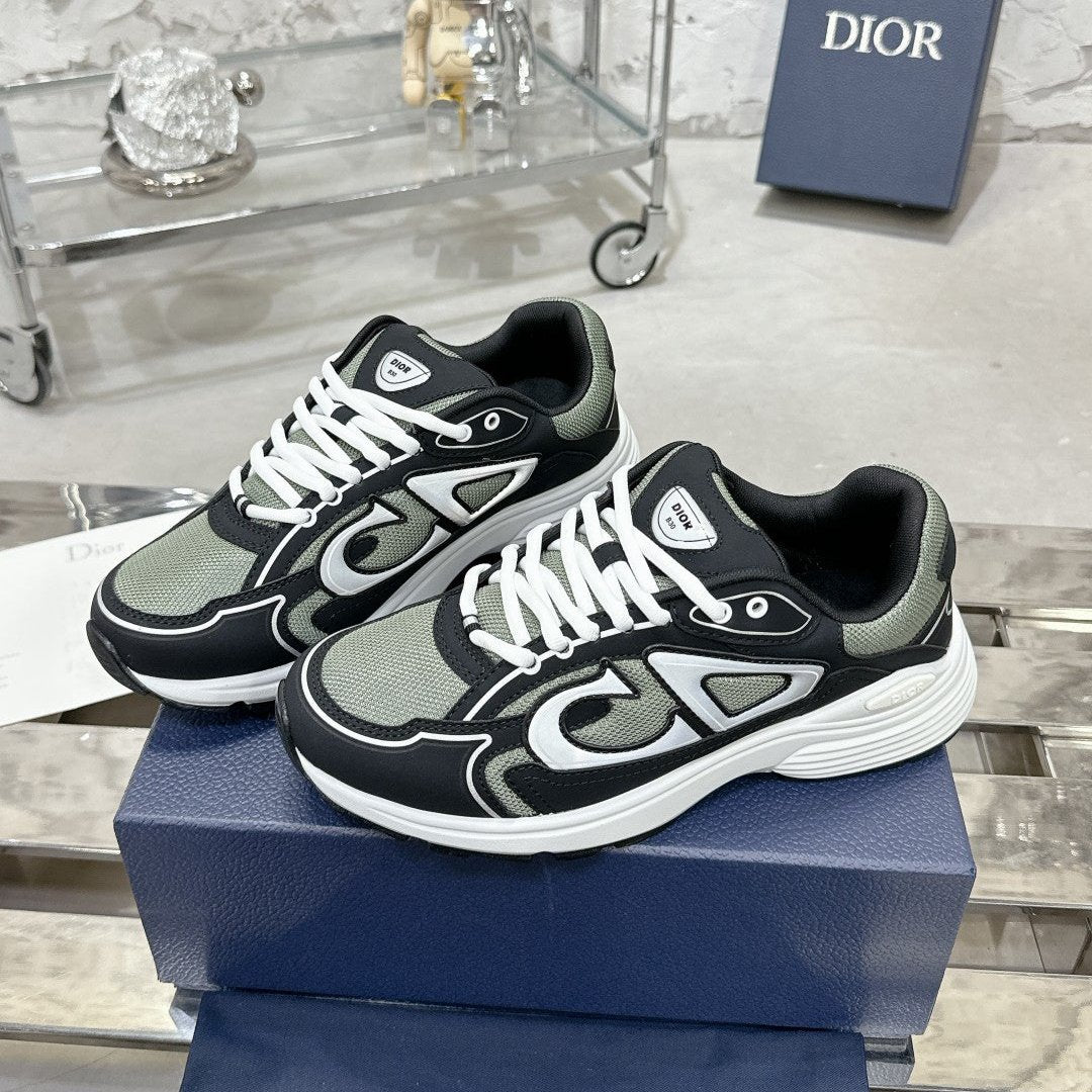 CD B30 Sneaker 35mm In Black Mesh Fabric 100646