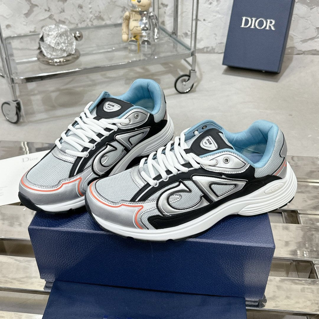 CD B30 Sneaker 35mm In Grey Black Mesh Fabric 100650
