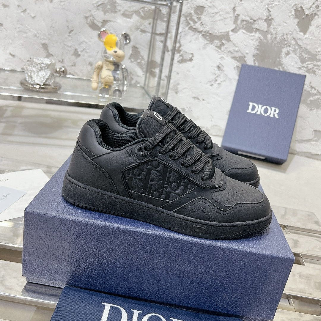 CD B27 Sneaker 30mm In Black Calfskin 100635