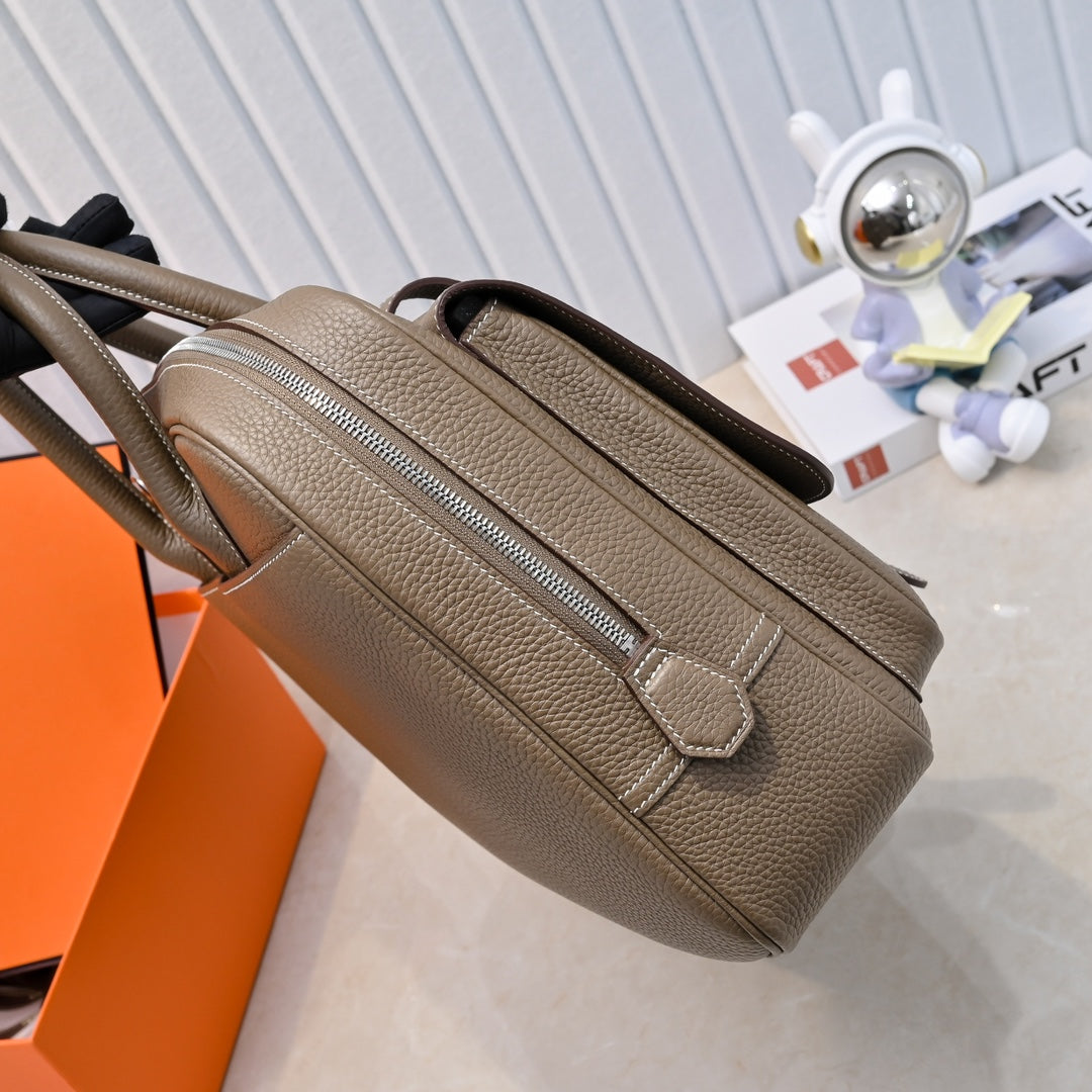 High-end Hermes 2026 Steve Briefcase 36cm Togo Leather