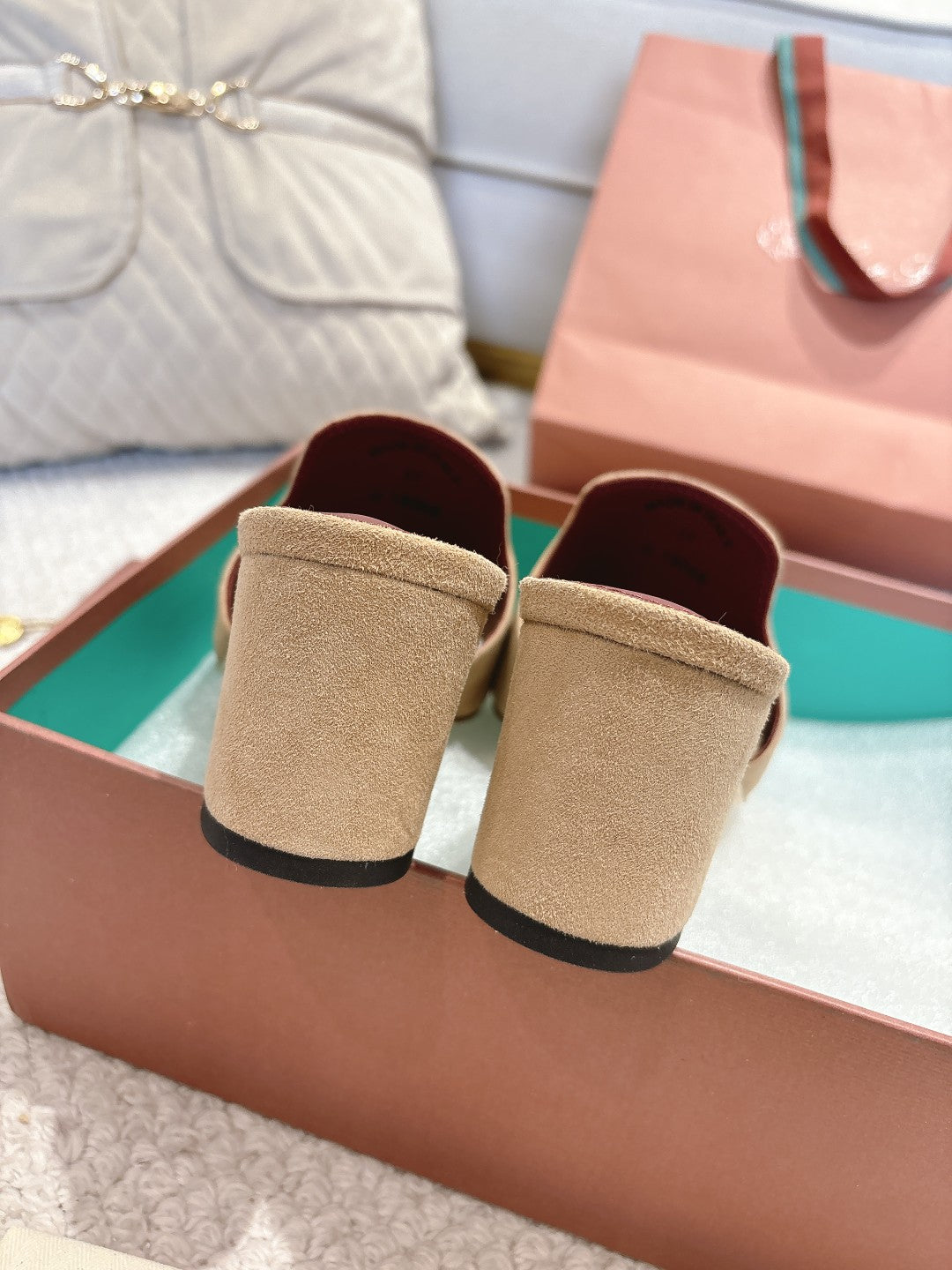 LP 25C Summer Charms Mules 55MM Mocha Suede 215030