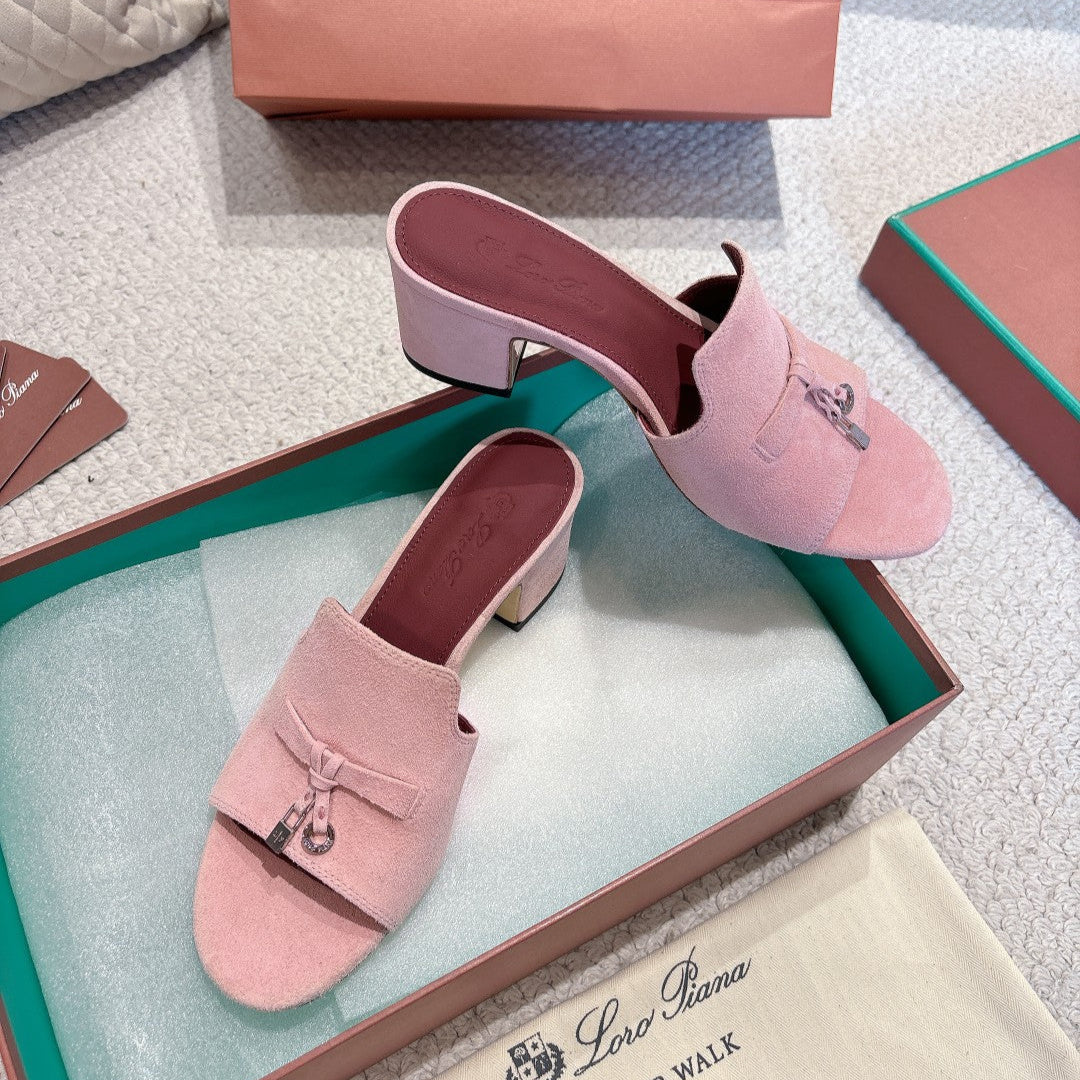 LP 25 Summer Charm Sandal 55 Pink Suede