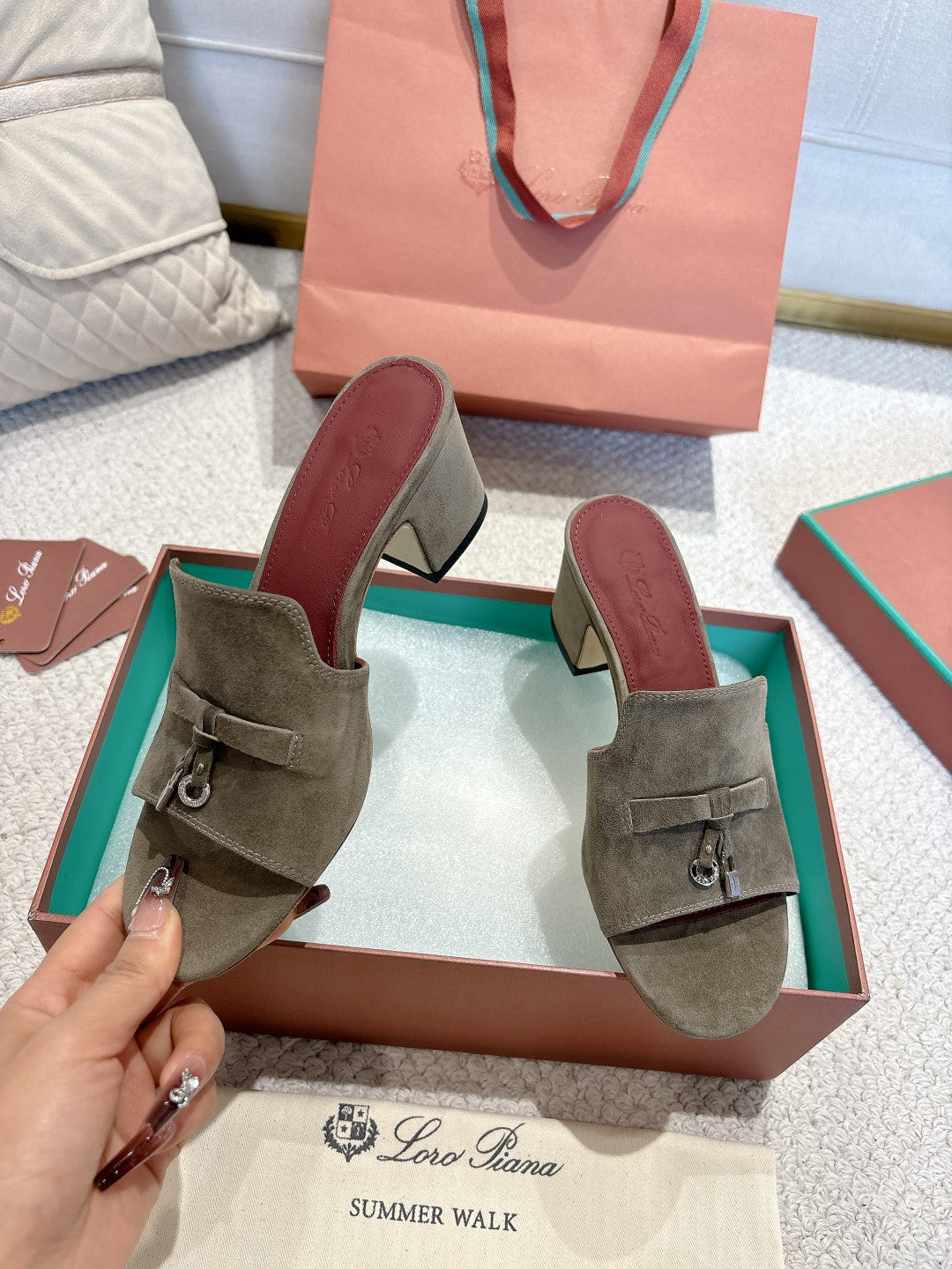 LP 25 Summer Charm Sandal 55 Rock Olive Suede