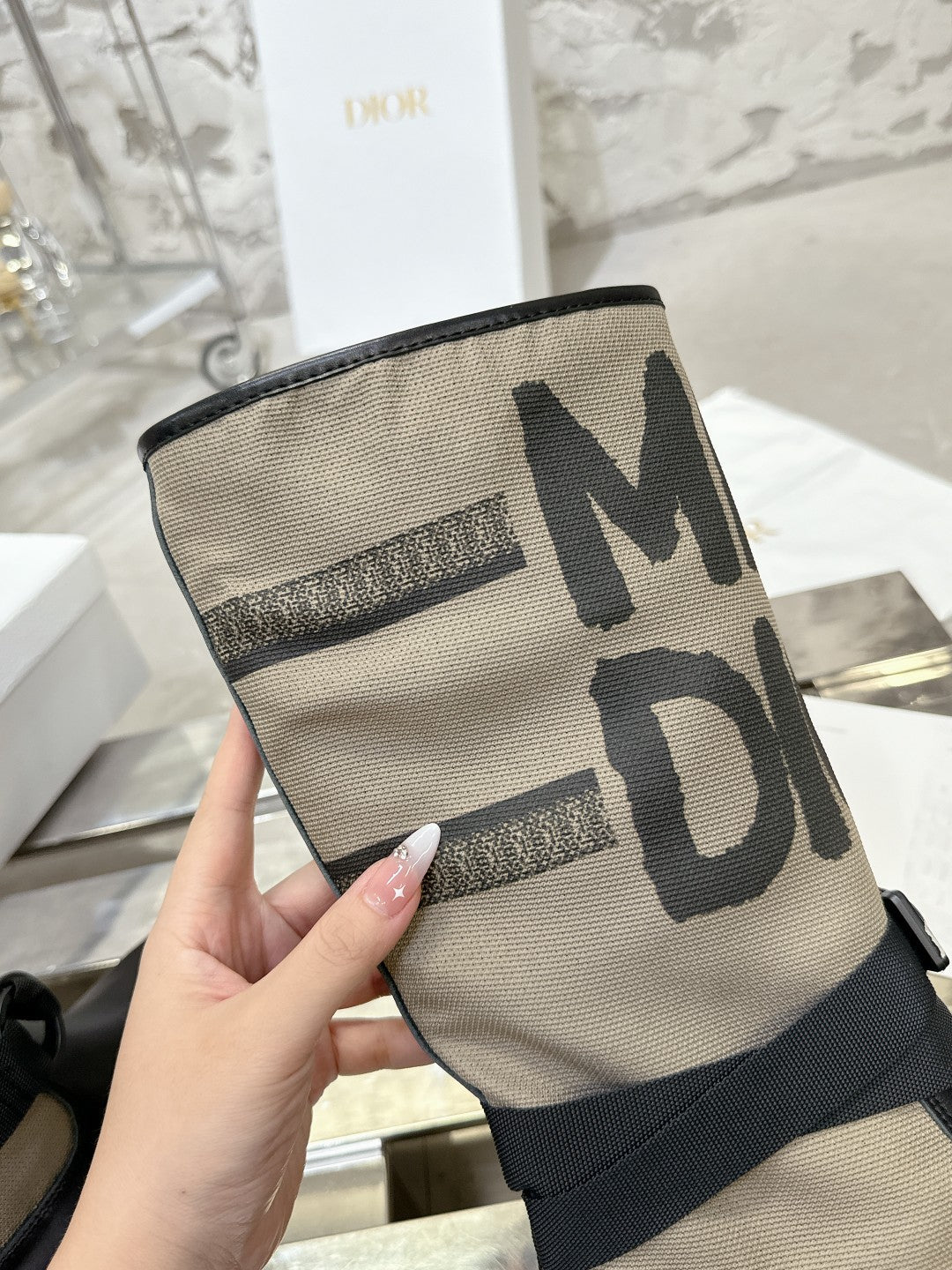 CD D-Major Boot In Light Brown Canvas 100574