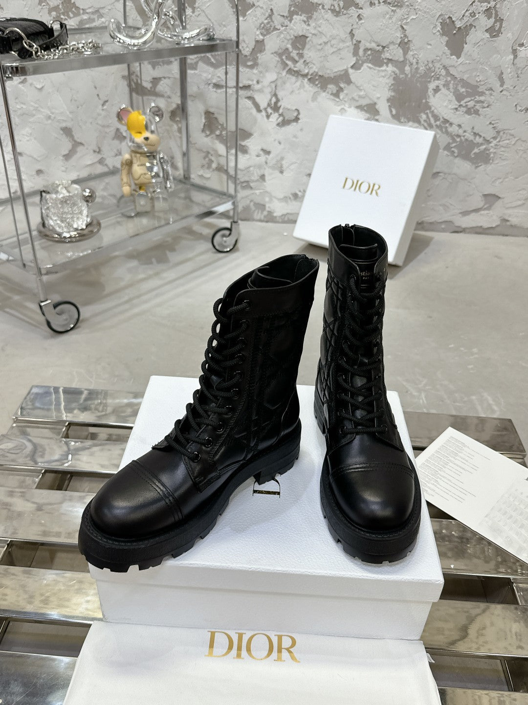 CD D-Unit Ankle Boot In Black Cowhide 100583