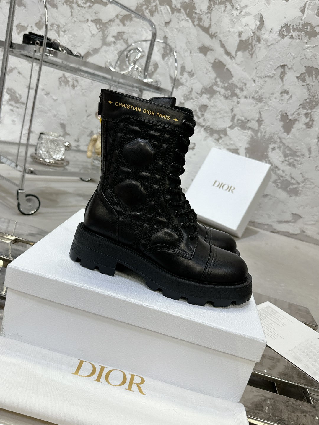 CD D-Unit Ankle Boot In Black Cowhide 100583
