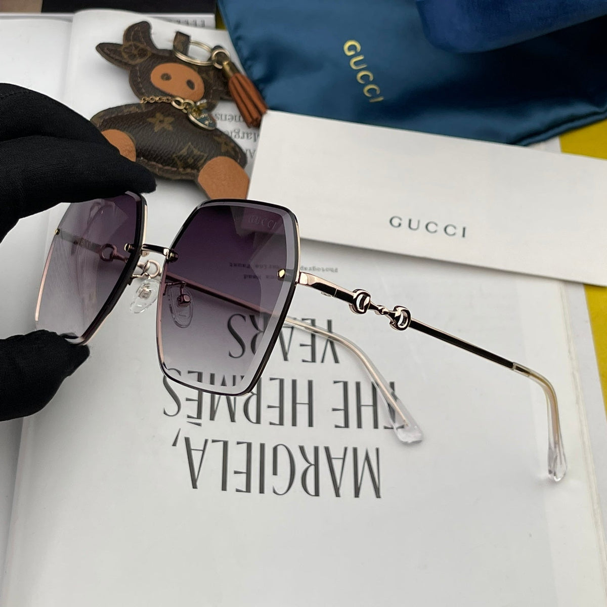 SQUARE FRAME SUNGLASSES 5661 IN METAL