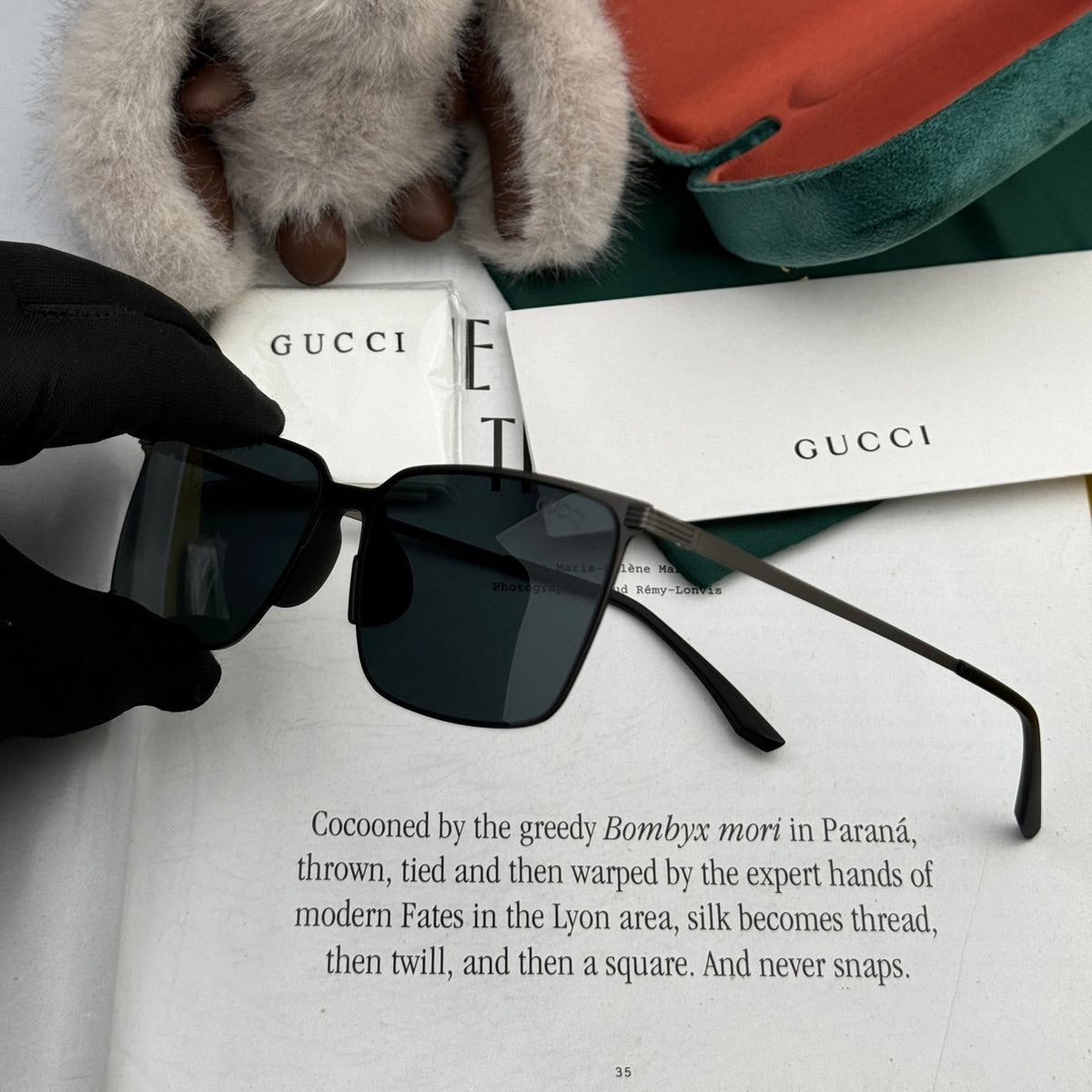 RECTANGULAR FRAME SUNGLASSES G01810 IN METAL