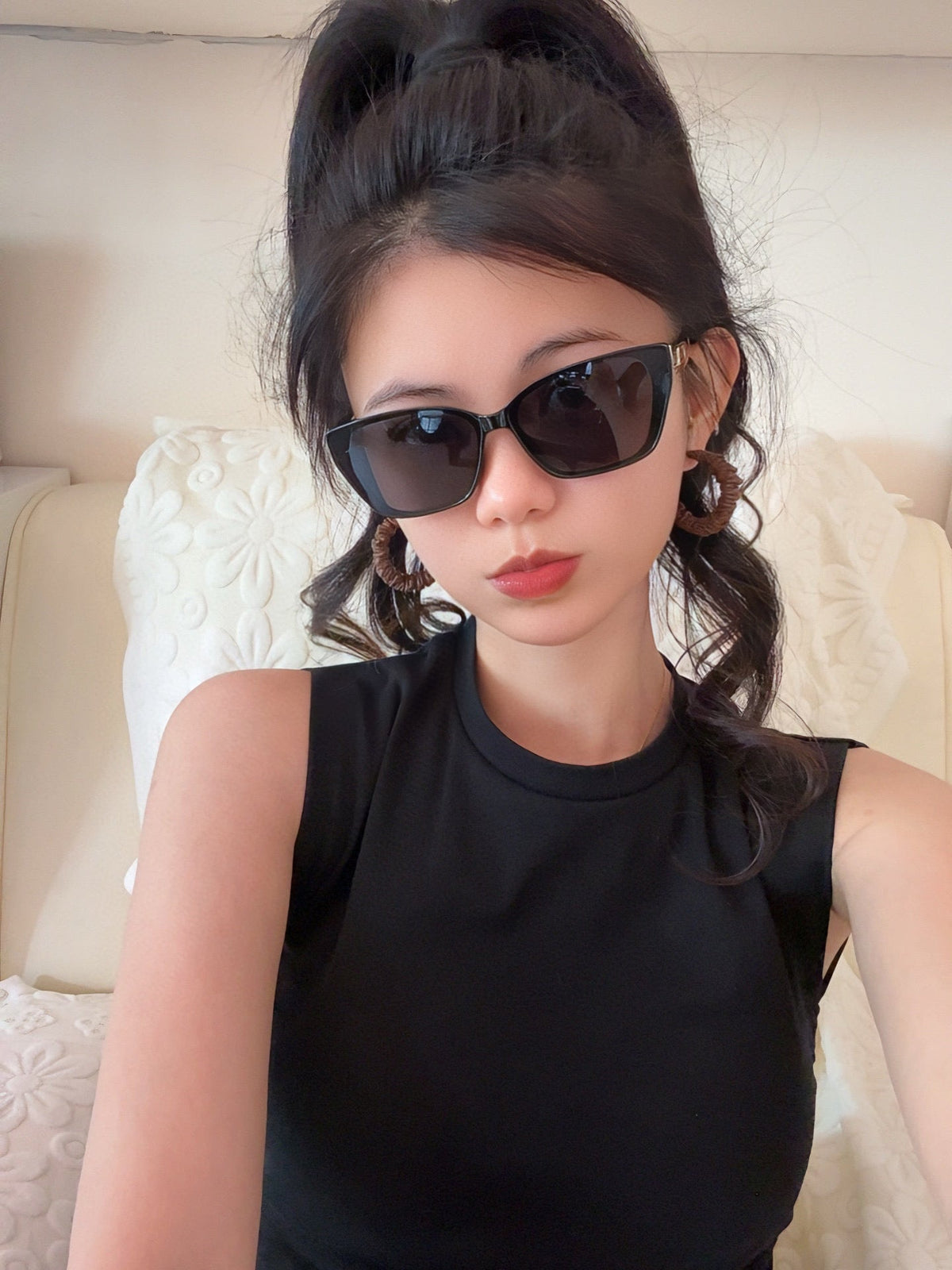 CAT EYE SUNGLASSES L0552 IN ACETATE