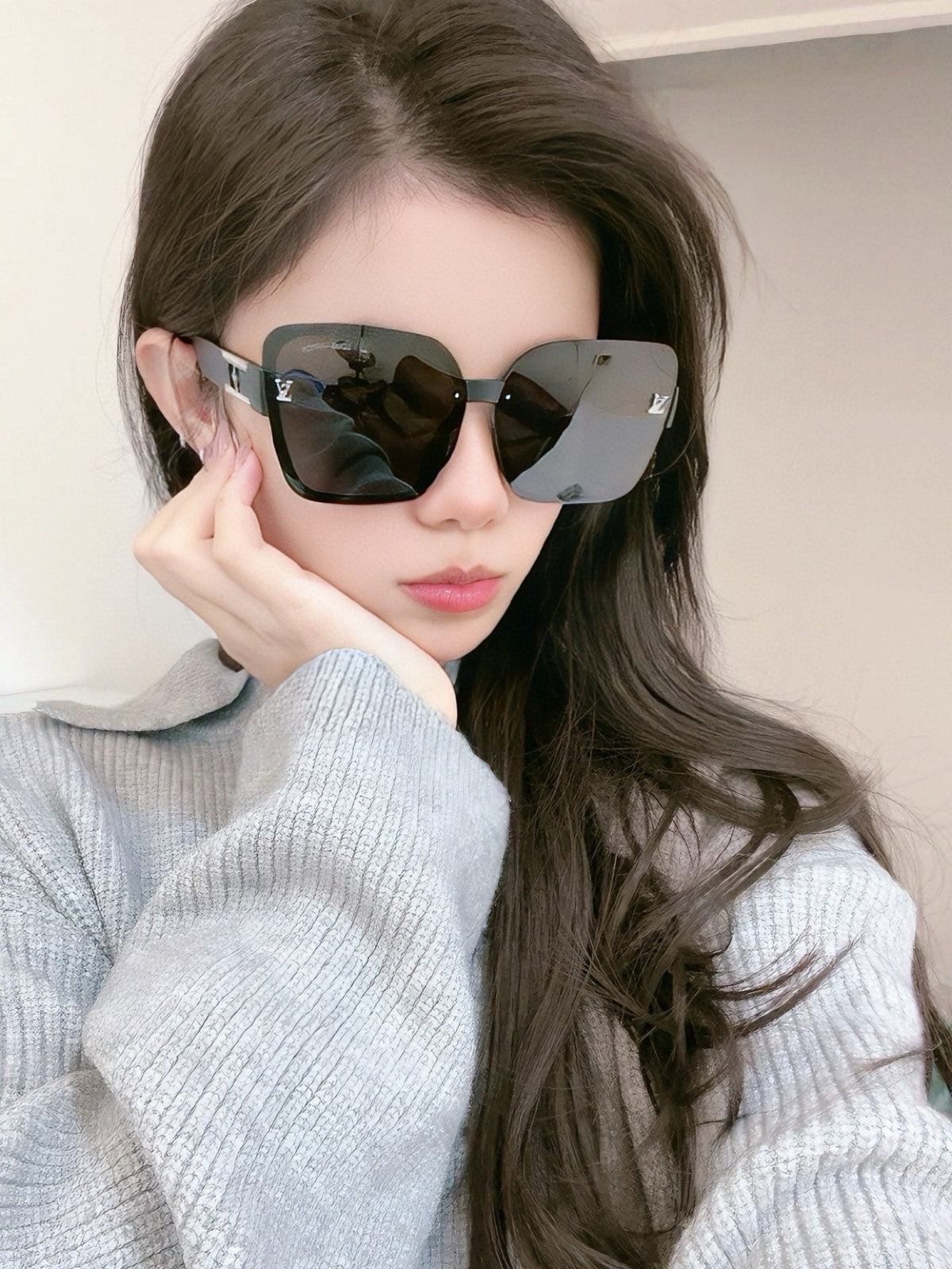 SQUARE SUNGLASSES L0992 IN ACETATE