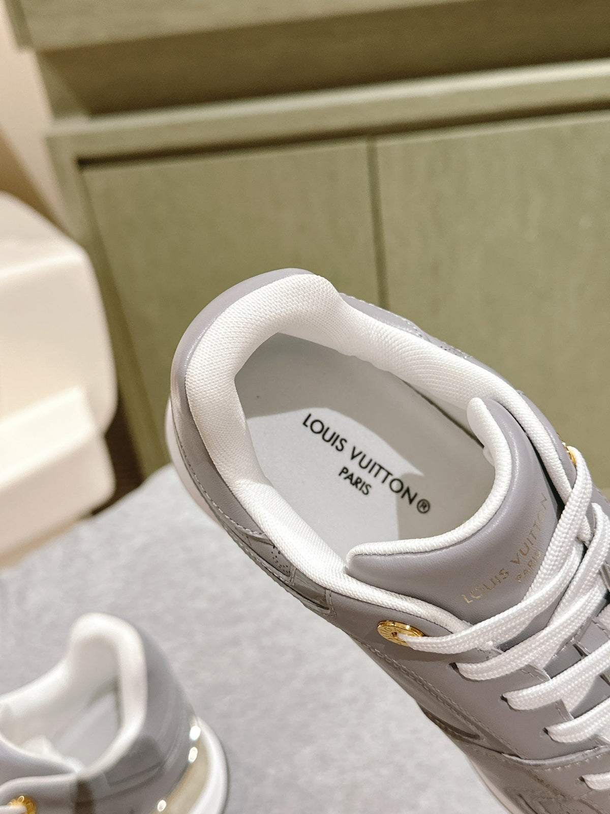LV Neo Run Away Sneaker 50mm Grey Cowhide