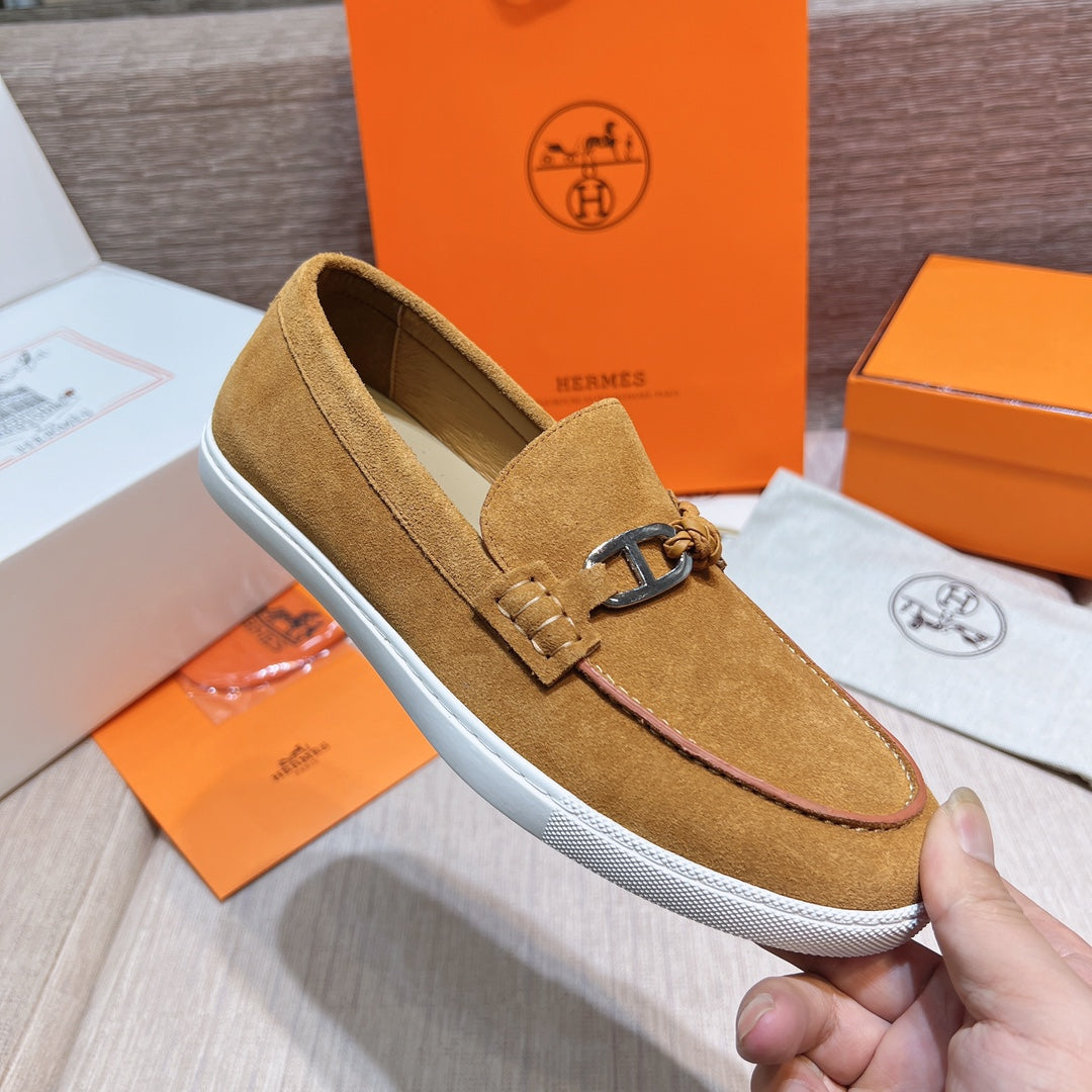 HM Men's Ignacio Loafer Light Brown Suede 713054