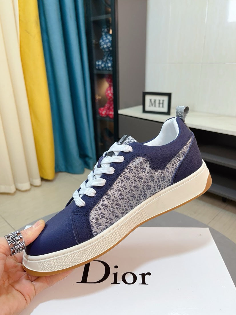 CD RETRO SNEAKER NAVY CALFSKIN