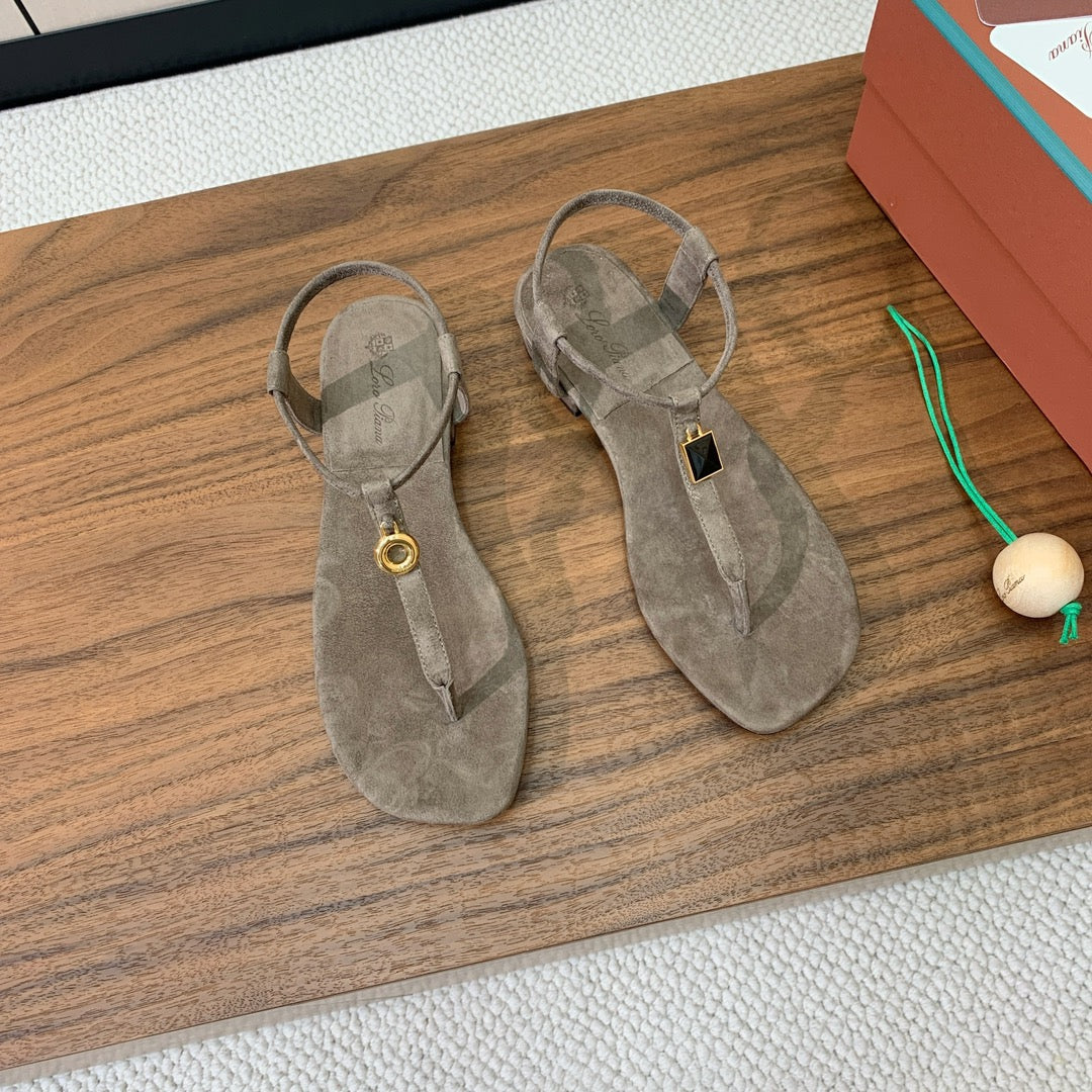 Mindil Sandal Brown Seude