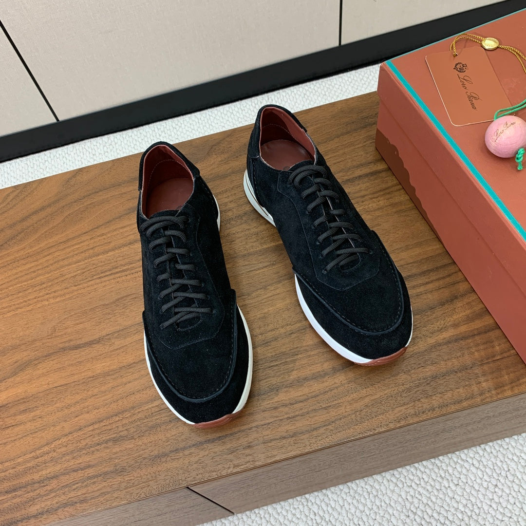 LP Week-End Walk Sneaker In Black Suede 984401