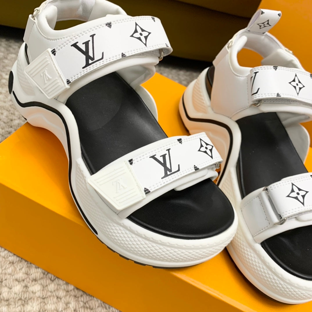 Louis Vuitton 2026 Archlight Flat Sandals 70mm Leather 787683