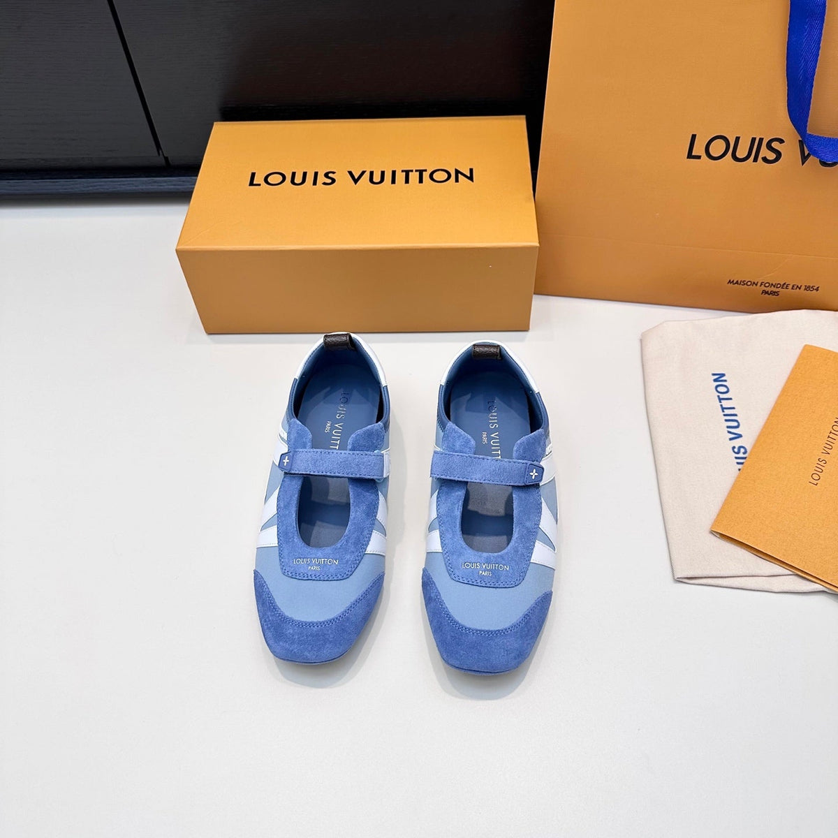 Louis Vuitton 2026 Sneakerina Mary Jane Suede 786953