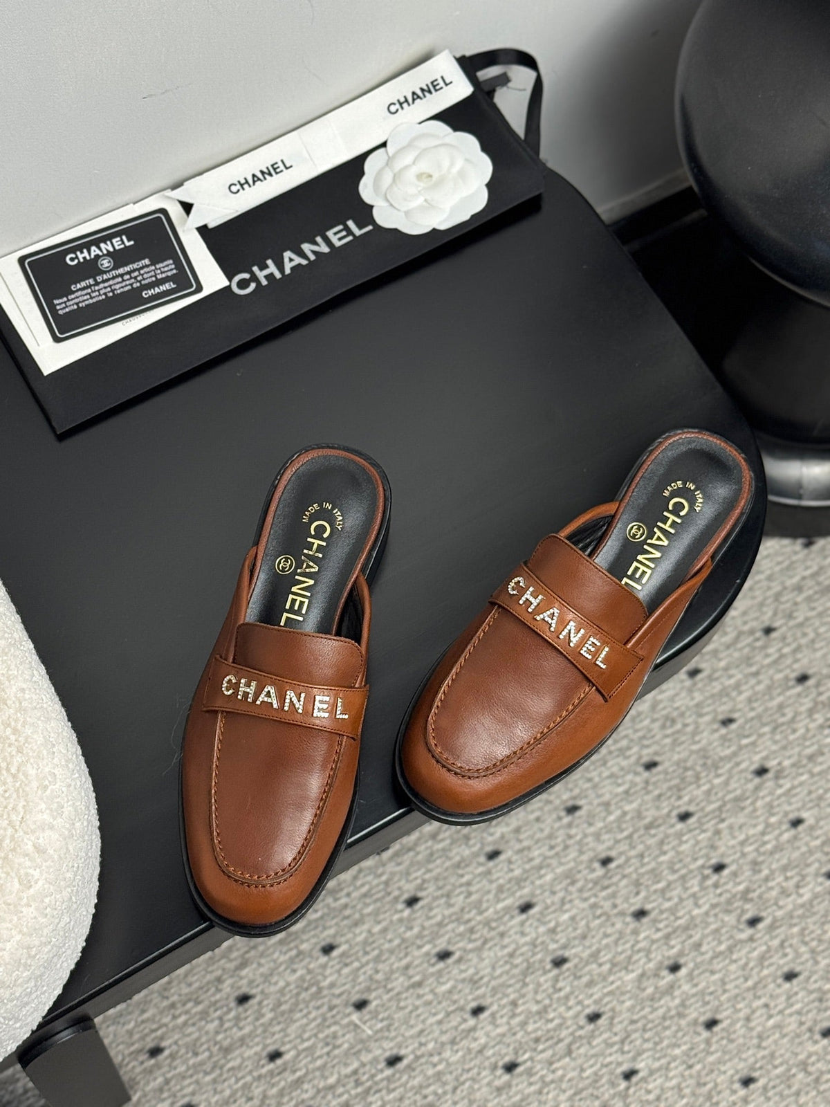 CC 25 Mules Brown Cowhide 329801