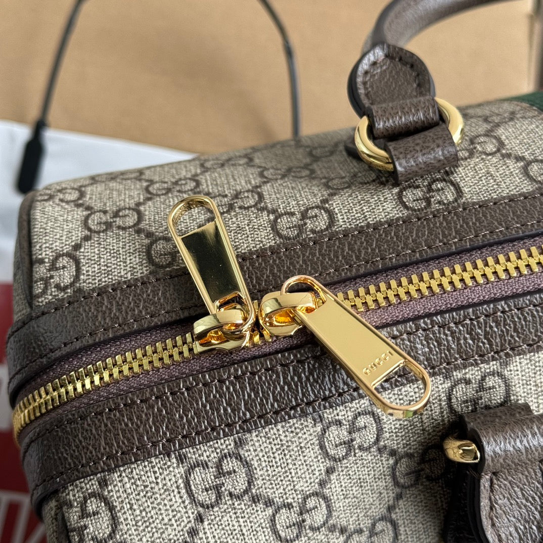Gucci Ophidia Bag Beige mix Brown Canvas 240085