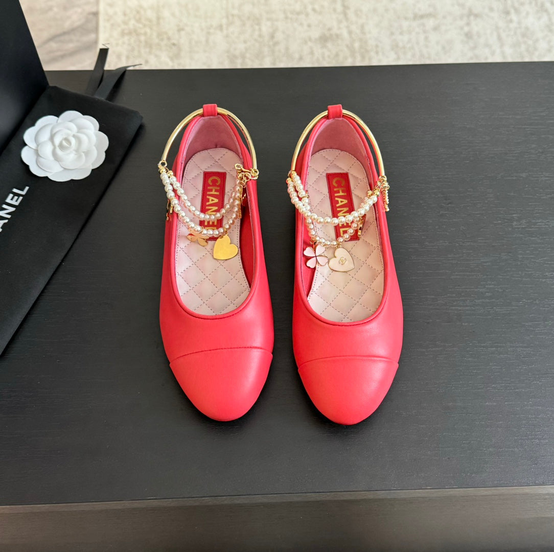 Double Strap Chunky Heel Mary Jane Shoes Red Pink