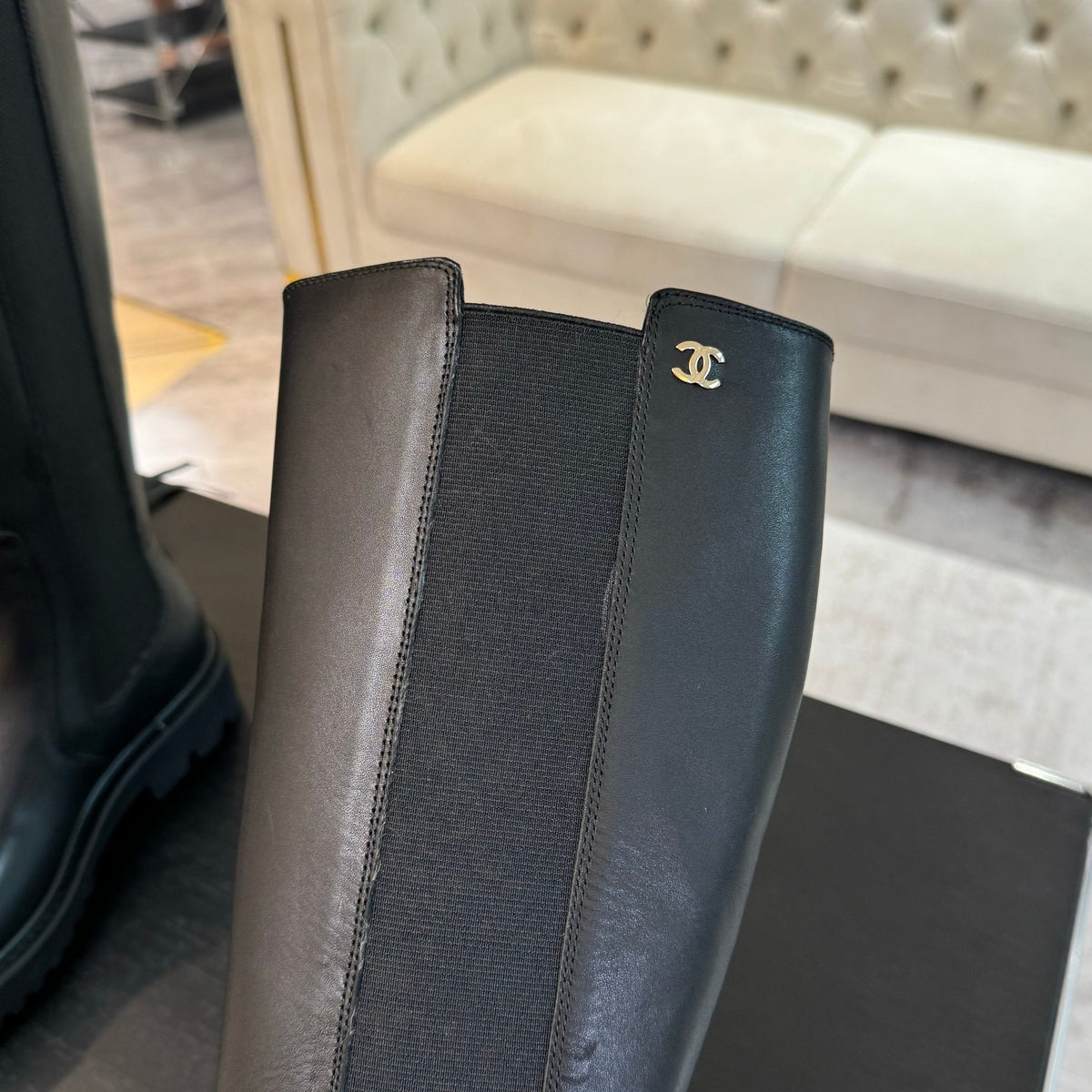 CC Chelsea High Boots Black Cowhide