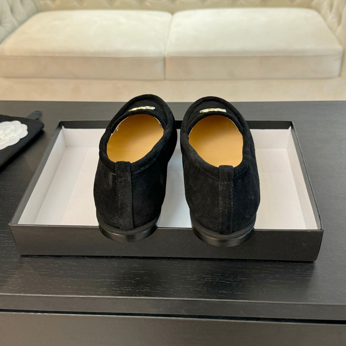 CC Moccasins Black Suede