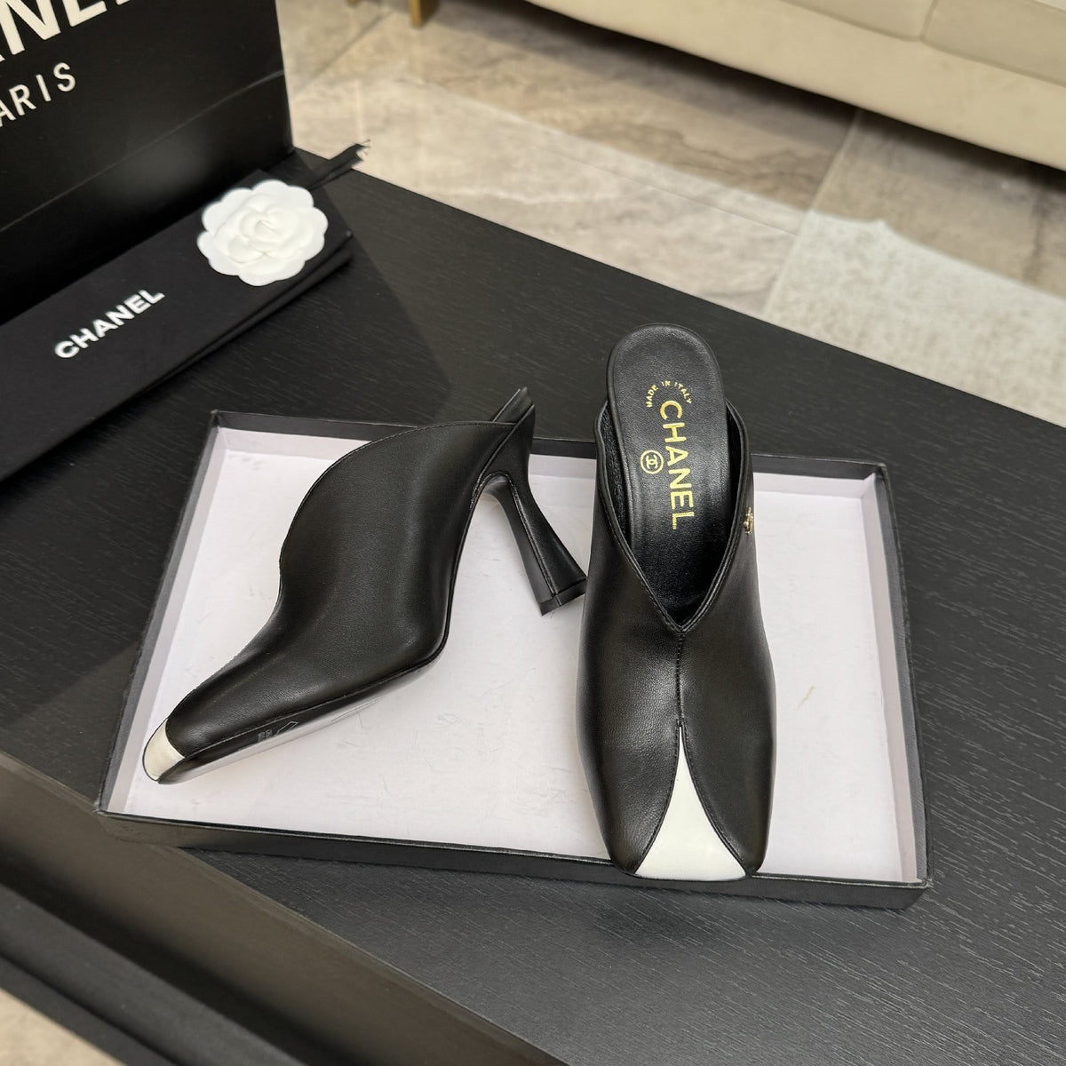 Chanel 2026 Mules 90mm Calfskin