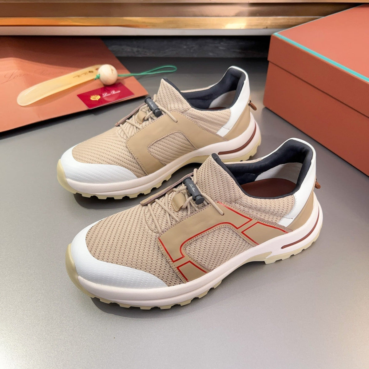 LP TRAIL HIKER WALK SNEAKER TAWNY MESH BREATHABLE