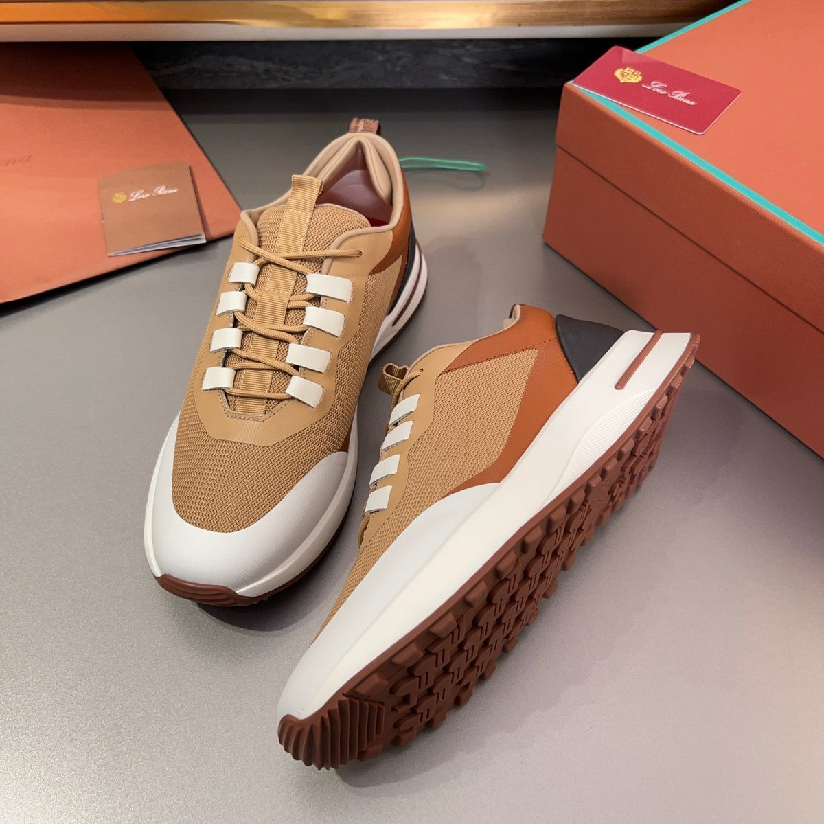 LP BRUNELLO SNEAKERS TAWNY MESH BREATHABLE