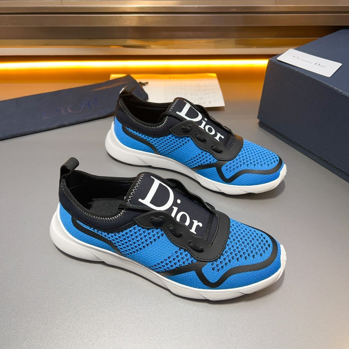 CD BASKETBALL SHOES COBALT BREATHABLE FABRIC