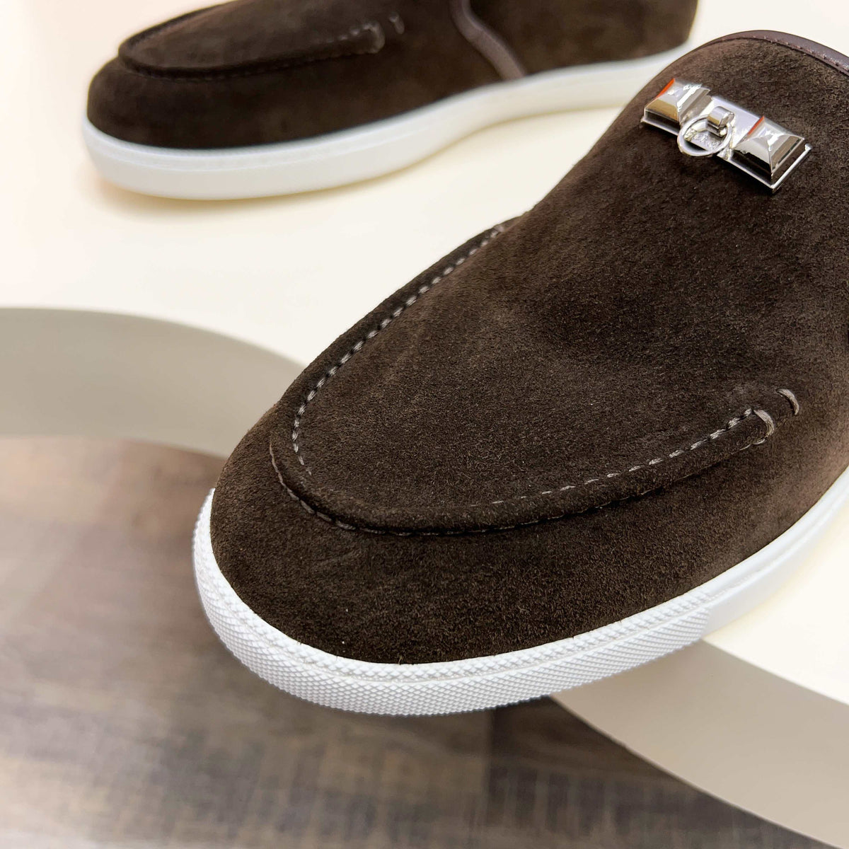 HM Men's Jour Loafer Dark Brown Suede 687437
