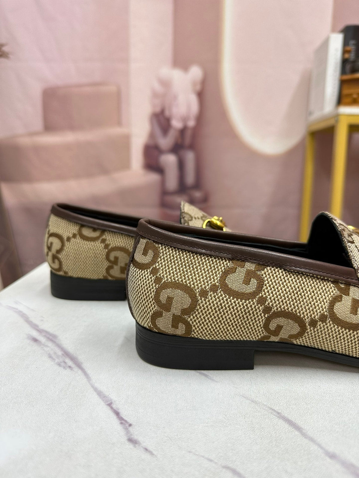 GG Men's Loafer Brown Canvas 881100