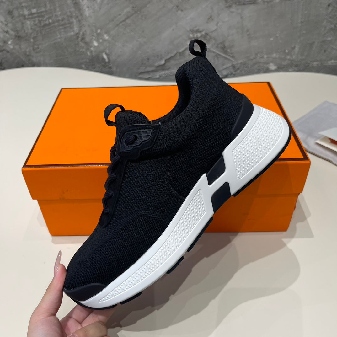 HEROS SNEAKERS BLACK GOATSKIN