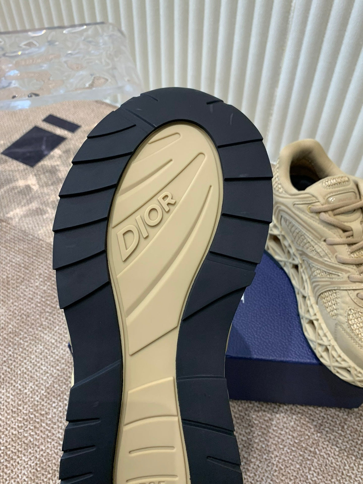 CD Sneaker B35 In Dark Beige Suede And Fabric 113125