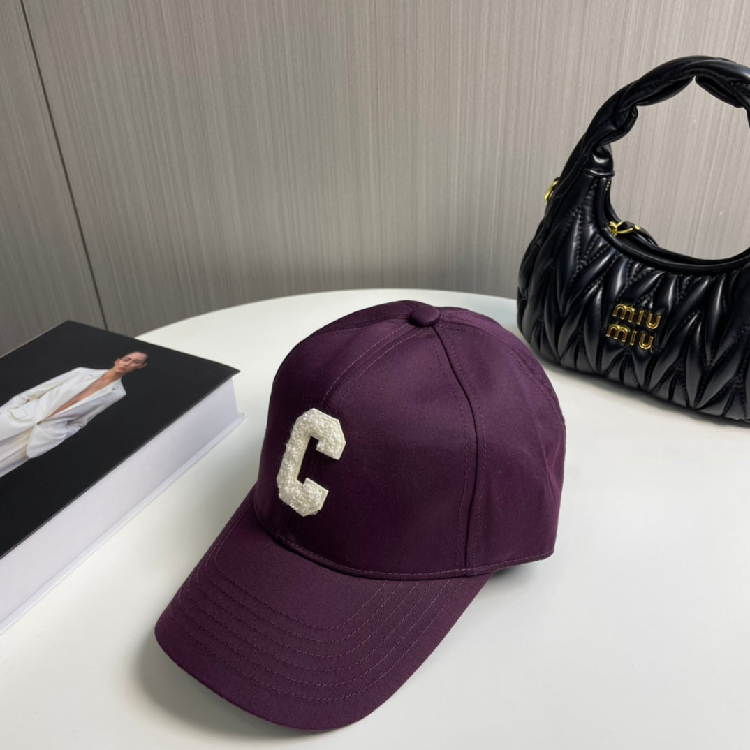 Celin Cap Dark Purple Cotton Twill Fabric 210444