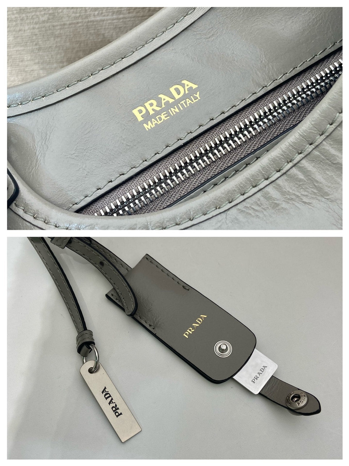 PRA mini catwalk model gray leather and top-grade hardware 339955