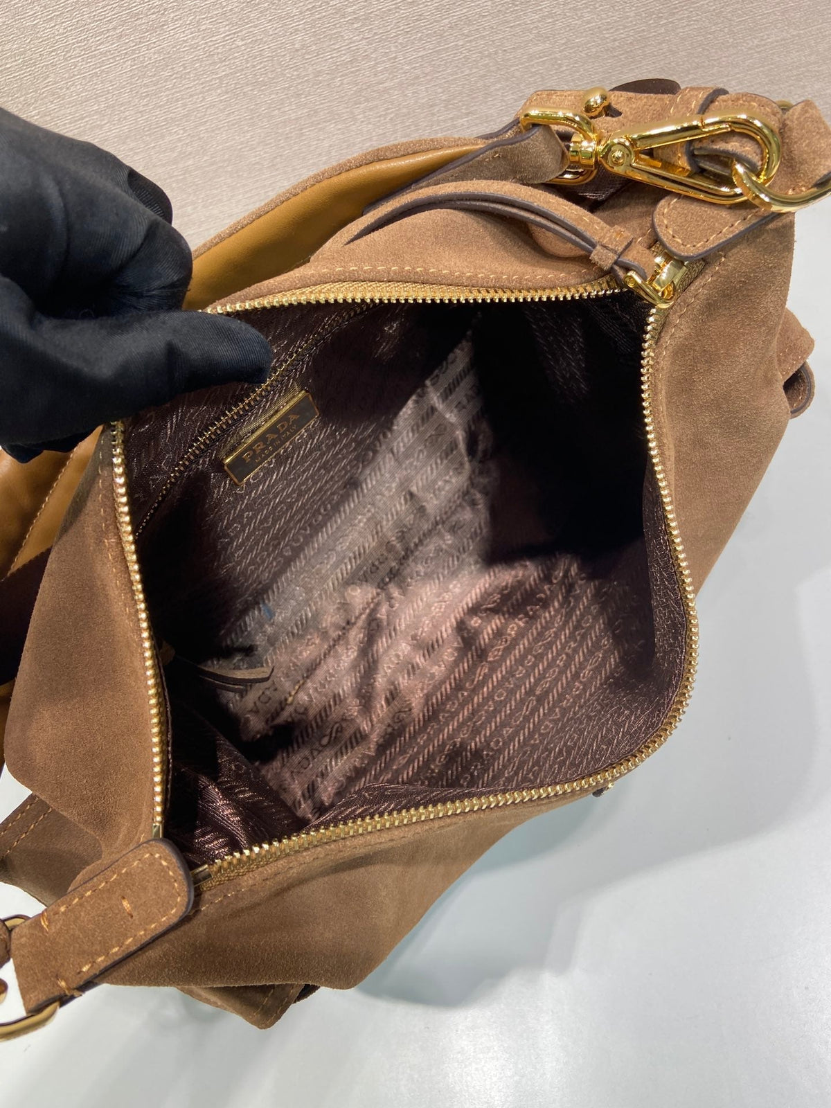 PRA Explorer Bag Brown Suede 341105