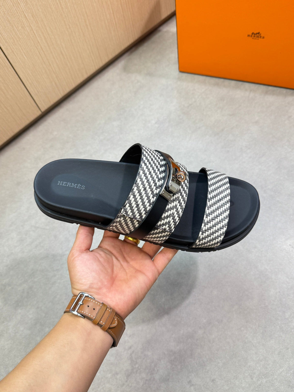 HM Men's Jackson Sandals Woven Calfskin 722030