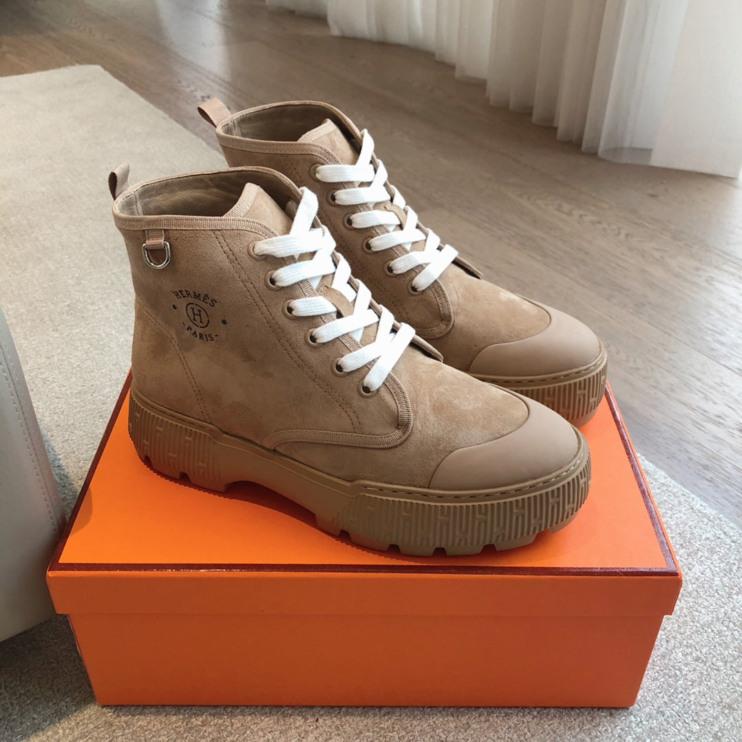 HM ITINERAIRE ANKLE BOOT CAMEL SUEDE