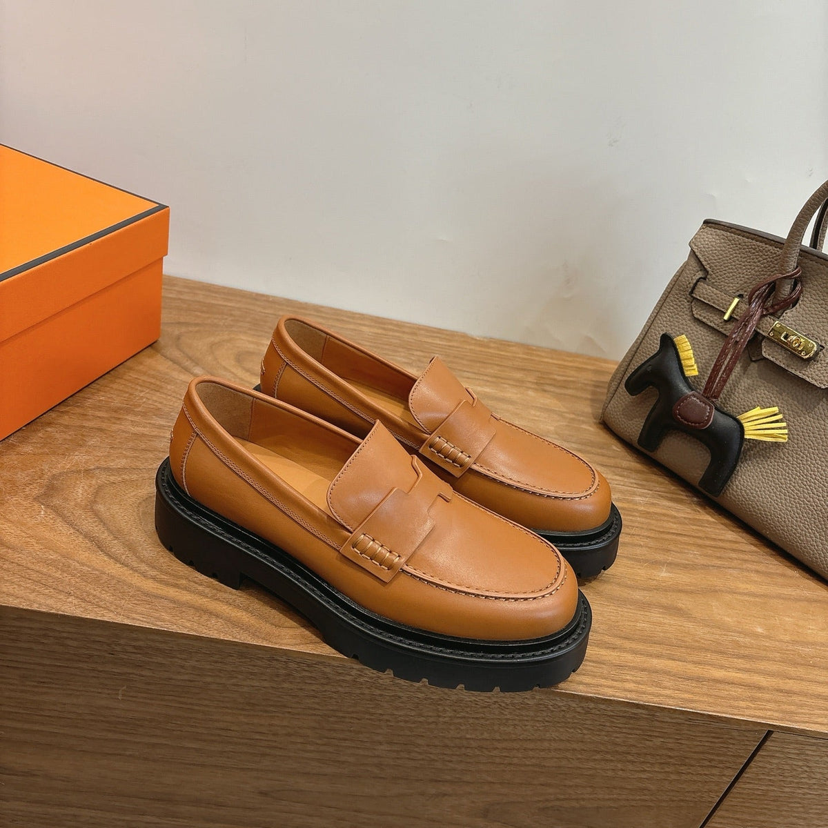 HM 26ss Loafers Brown Calfskin 638433