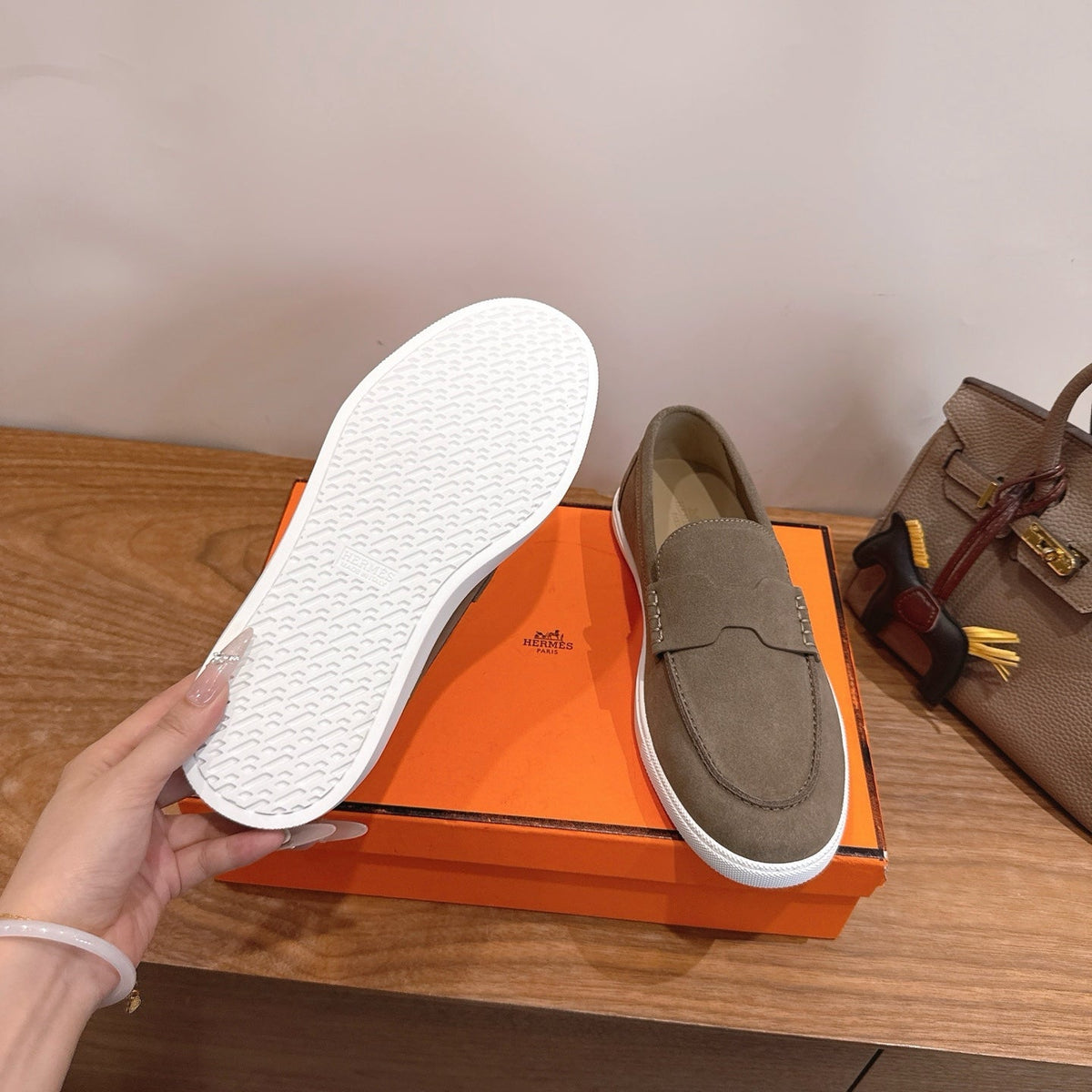 Hermes 2026 Job Loafers Suede 849203